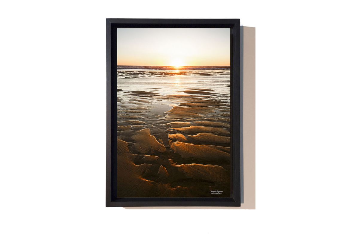 plage au coucher du soleil