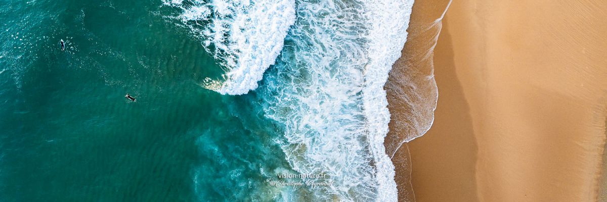 Plage et vagues des Landes